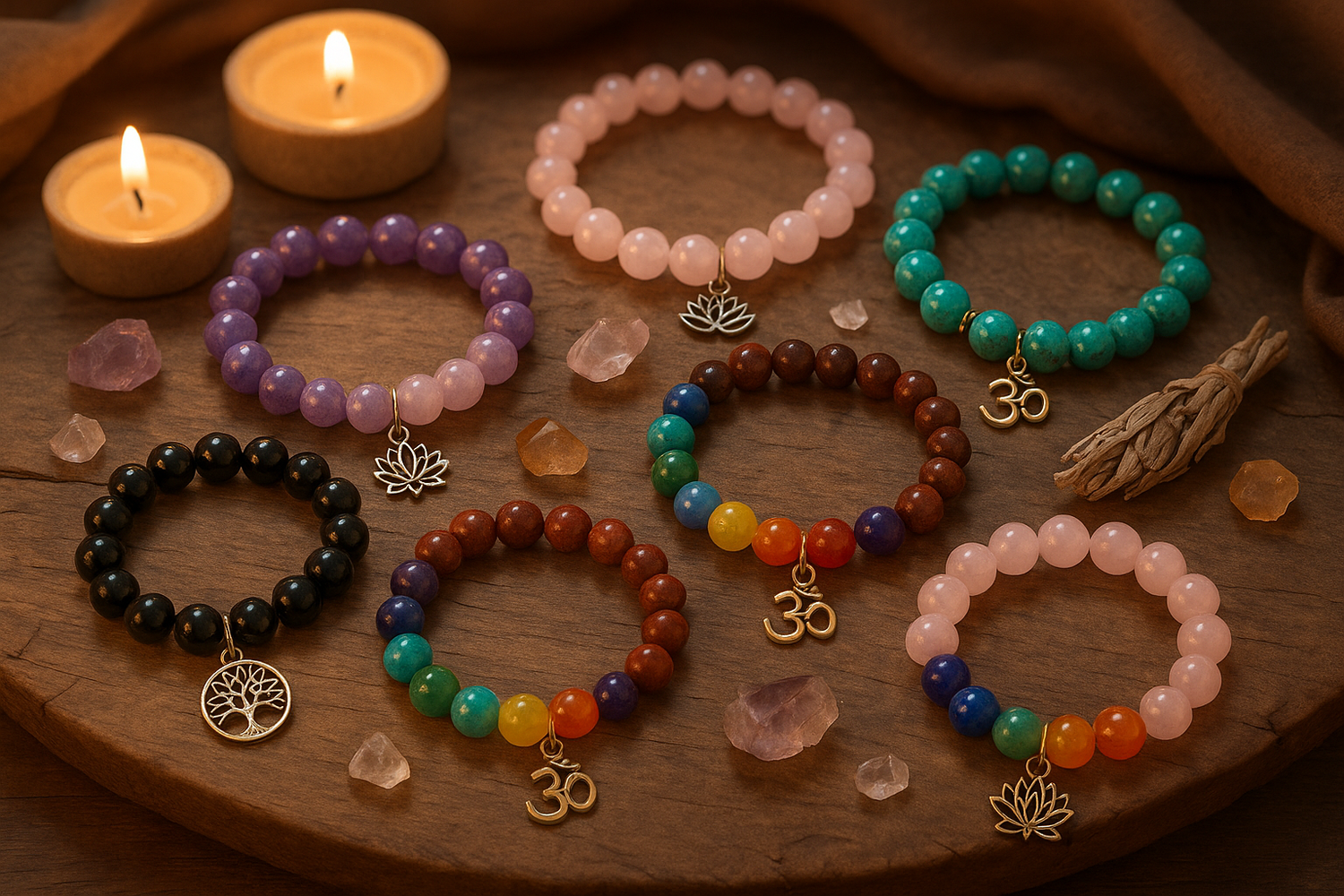 ✨ Spiritual Bracelet Collection – Wear Your Energy