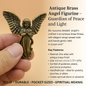 Antique Brass Angel Figurine – Guardian of Peace and Light