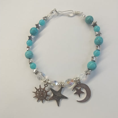 Celestial Dreams – A Cosmic-Inspired Bracelet of Stars, Moons, and Magic