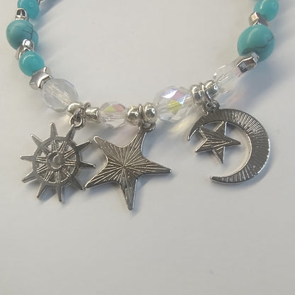 Celestial Dreams – A Cosmic-Inspired Bracelet of Stars, Moons, and Magic