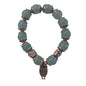 Owl Charm Bracelet – Turquoise Gemstone Beads