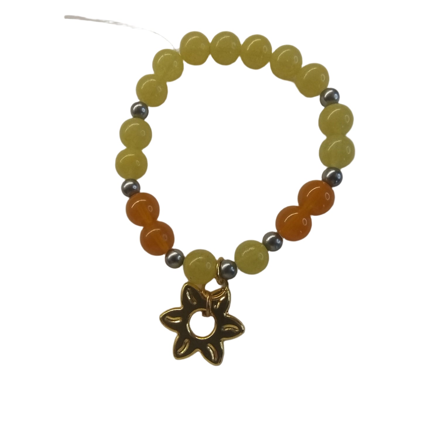 Sunny Joy Gemstone Bracelet – with Gold Sun Charm 2